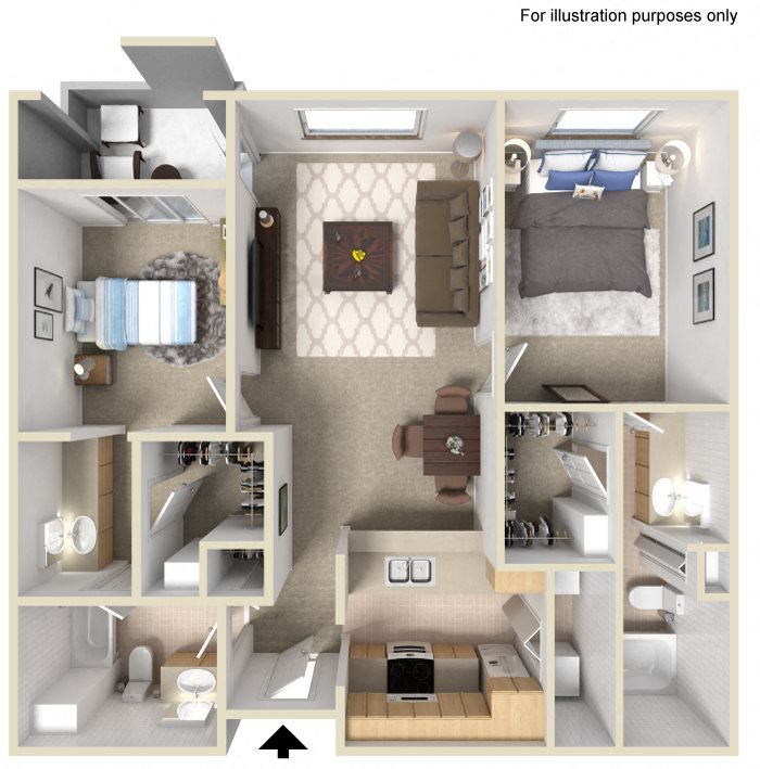 Arpeggio Pasadena | Two Bedrooms Arpeggio Pasadena Apartments For Rent | Pasadena CA
